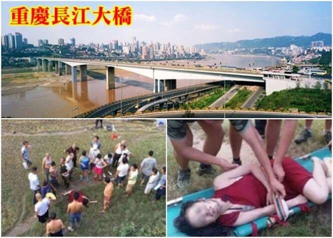 Menina adolescente milagrosamente sobrevive ao saltar de ponte a mais de 55 metros de altura