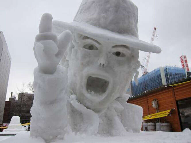 Incríveis esculturas feitas na neve