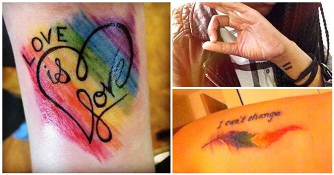 Tatuagens que demonstram o orgulho LGBT