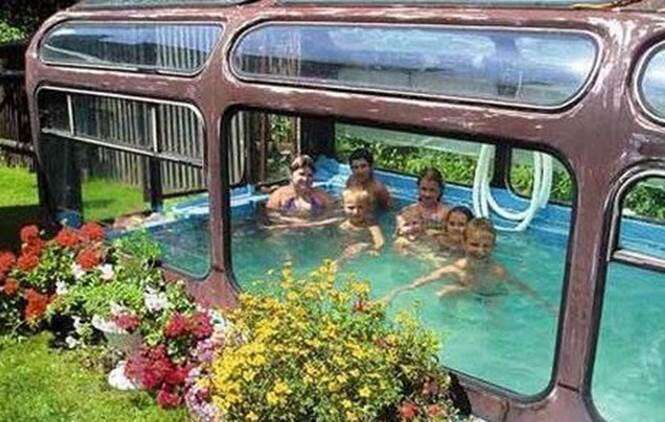 Piscina improvisada