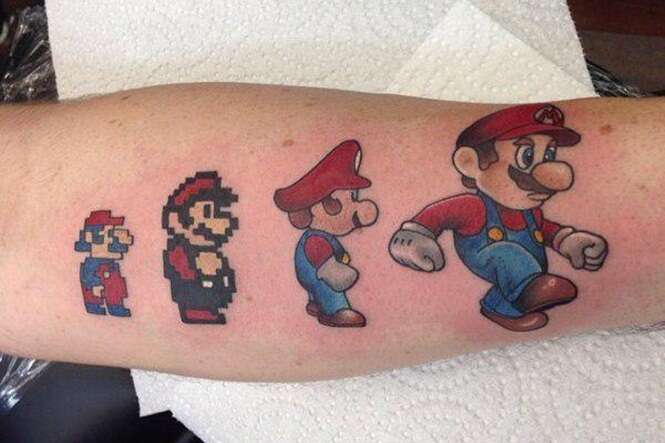 Tatuagens incríveis inspiradas em personagens e produtos da Nintendo