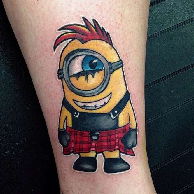 As mais criativas tatuagens de minions