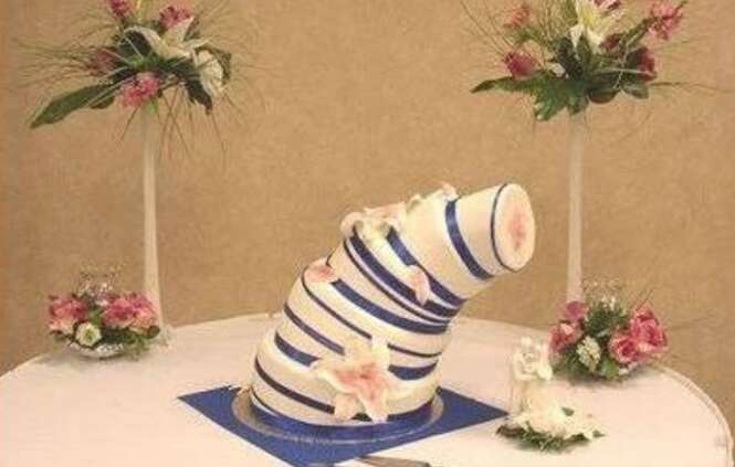 Os piores bolos de casamento