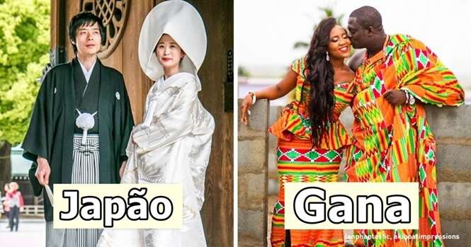 Como são os trajes tradicionais de casamento em várias partes do mundo