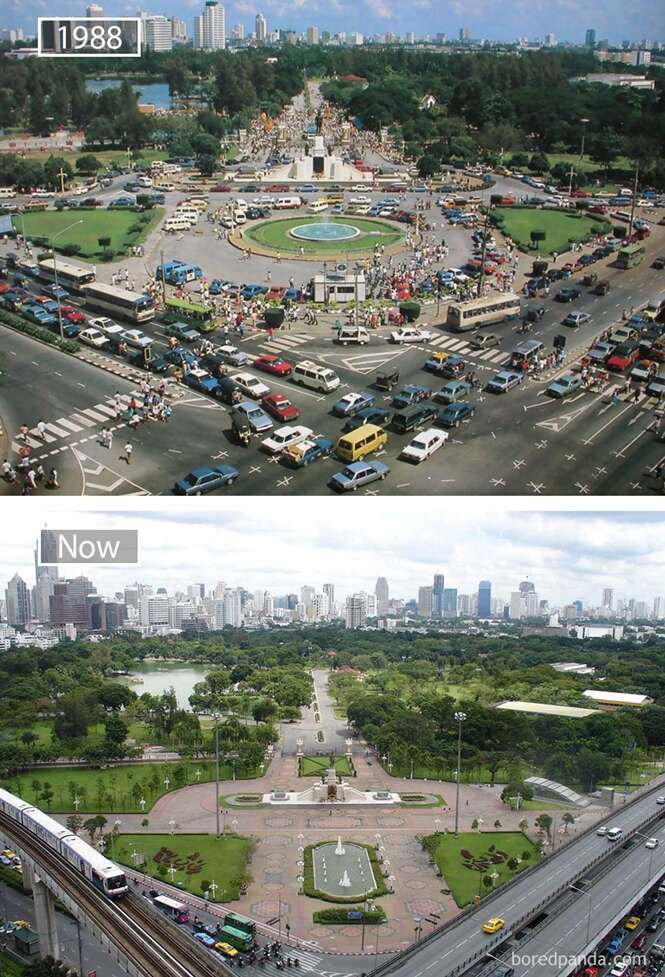 Antes E Depois Mostrando Como Cidades Famosas Mudaram Muito Com O Passar Dos Anos