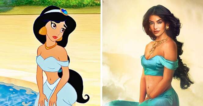 Como as princesas da Disney seriam em carne e osso