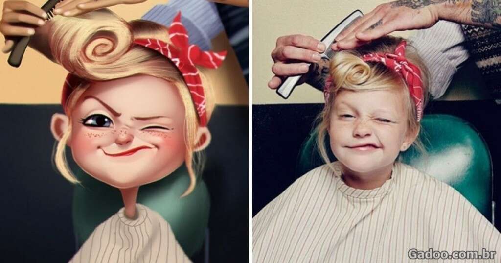 Artista transforma fotos comuns em impressionantes ilustrações