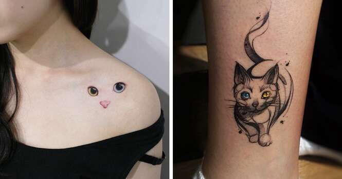 As melhores ideias de tatuagens de gatos