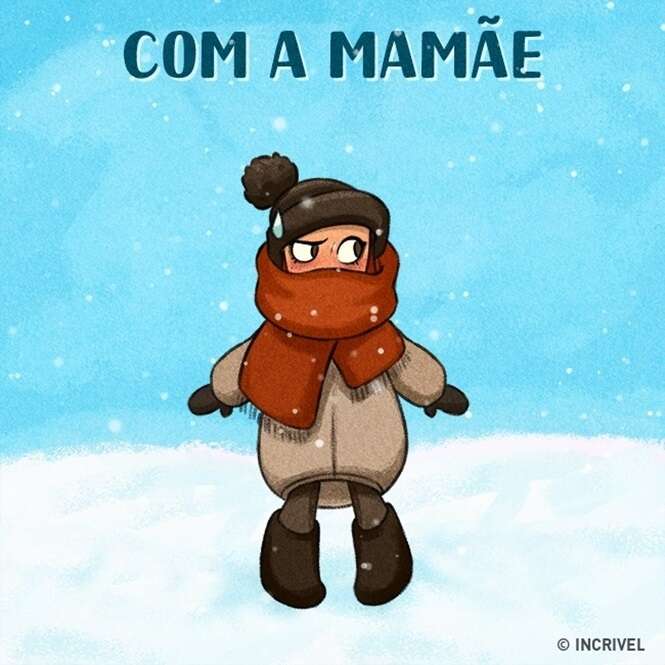 Ilustrações mostram como sentimos saudades de nossas mães quando nos tornamos adultos