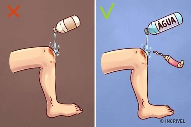 Coisas que NÃO se deve fazer ao prestar os primeiros socorros