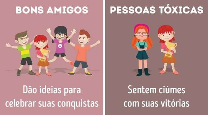 Diferenças entre pessoas tóxicas e bons amigos