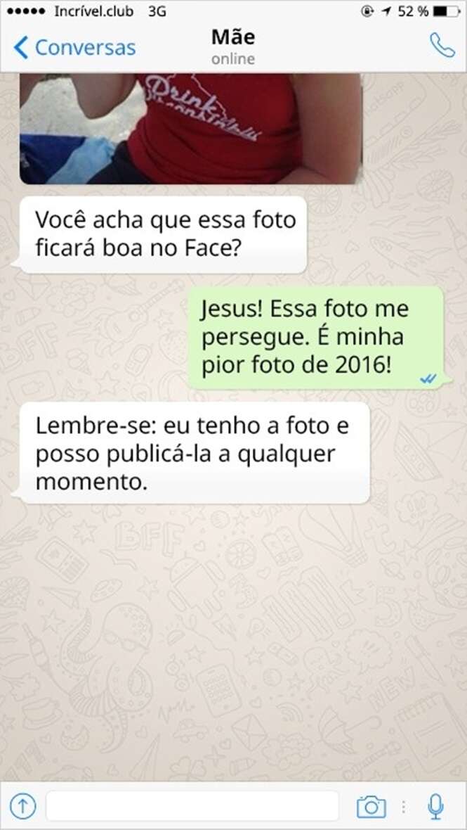 Mensagens de pais que possuem um ótimo senso de humor