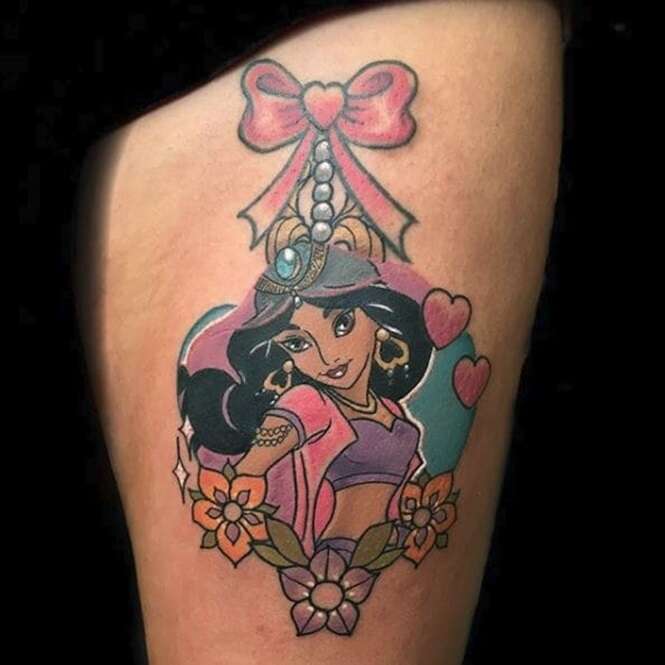 Essas tatuagens de princesas da Disney são perfeitas