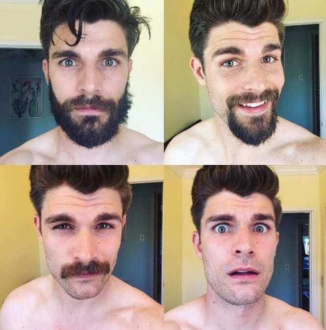 После бритья бороды. Усы до и после. До и после бритья бороды. Мужчина до и после бритья. Побрить бороду.