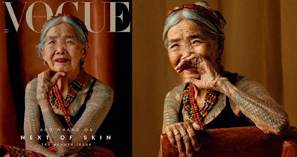 Indígena tatuada, de 106 anos, estampa a capa da Vogue